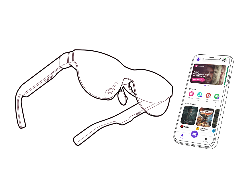 JioGlass mixed-reality glasses
