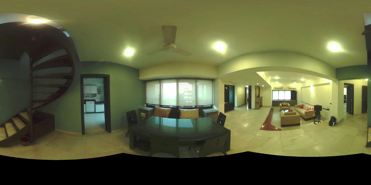 One of our first 360 images from the Methane design. Up, down, left and right camera captured everything.
