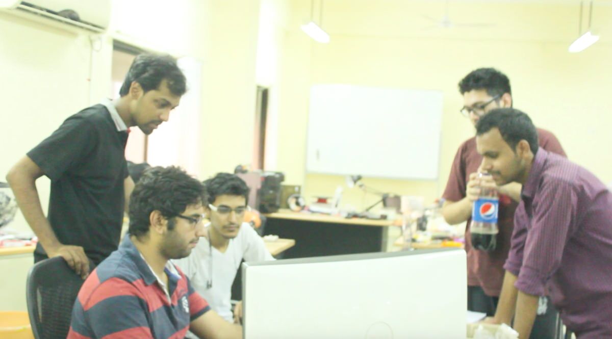 From right to left: Gaurav, Shiveesh, Yathart, Varun and me in one of our brainstorming sessions.